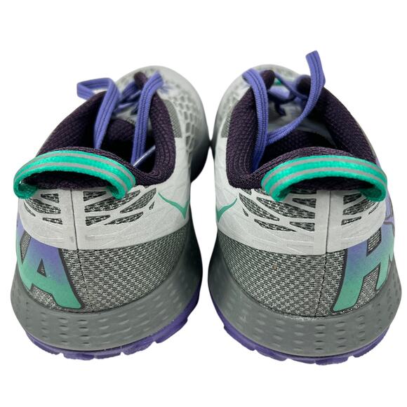 Hoka One Speed Instinct Trail Running Shoe Women 10.5 B Grey/Purple Sneaker NEW! - Picture 7 of 14